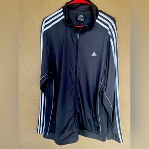 Men’s grey full zip Adidas jacket size XL